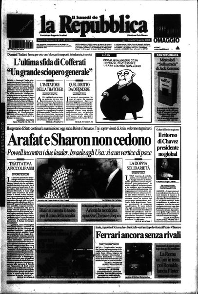 Il lunedì de La repubblica